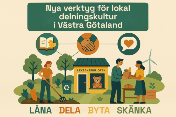 Nya verktyg för lokal delningskultur i Västra Götaland