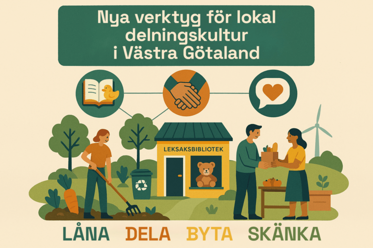 Nya verktyg för lokal delningskultur i Västra Götaland