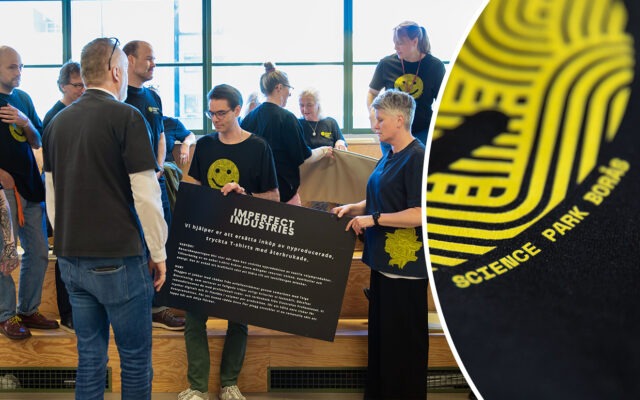 Ratade t-shirts blir nya profilkläder hos Science Park Borås